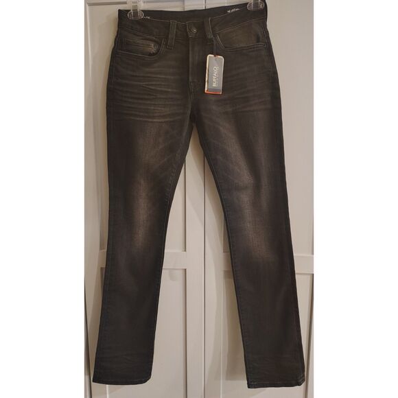Buffalo David Bitton Slim Ash Jeans Worked and Sanded Black Size 29/32  BM22597 - Picture 1 of 10